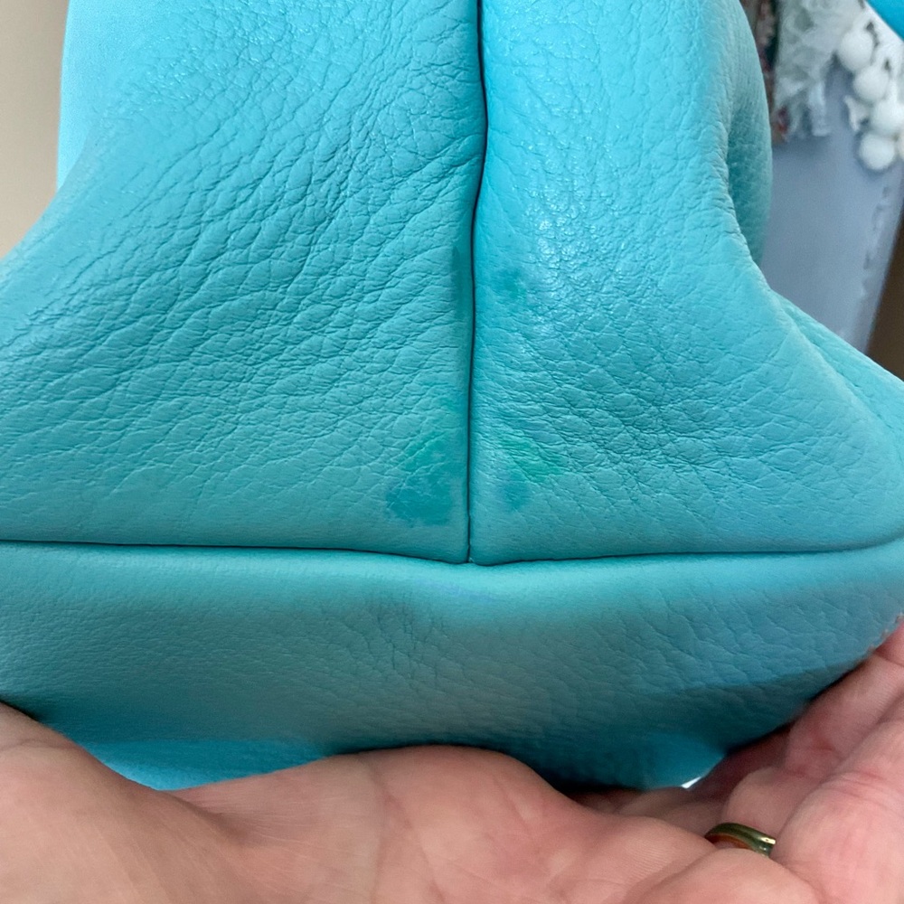 NWT DOONEY & BOURKE Aqua Dillen MD Zipper Pocket Slouch Bag. - Picture 16 of 16